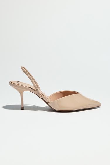 ZAPATO DESTALONADO EFECTO ACHAROLADO - Beige de Zara