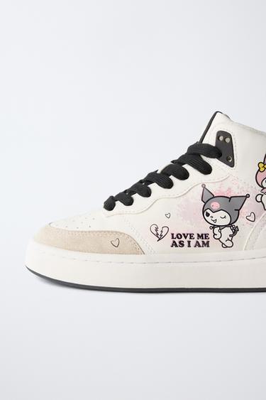 KUROMI © SANRIO BASKET TRAINERS - White by Zara - Image 3