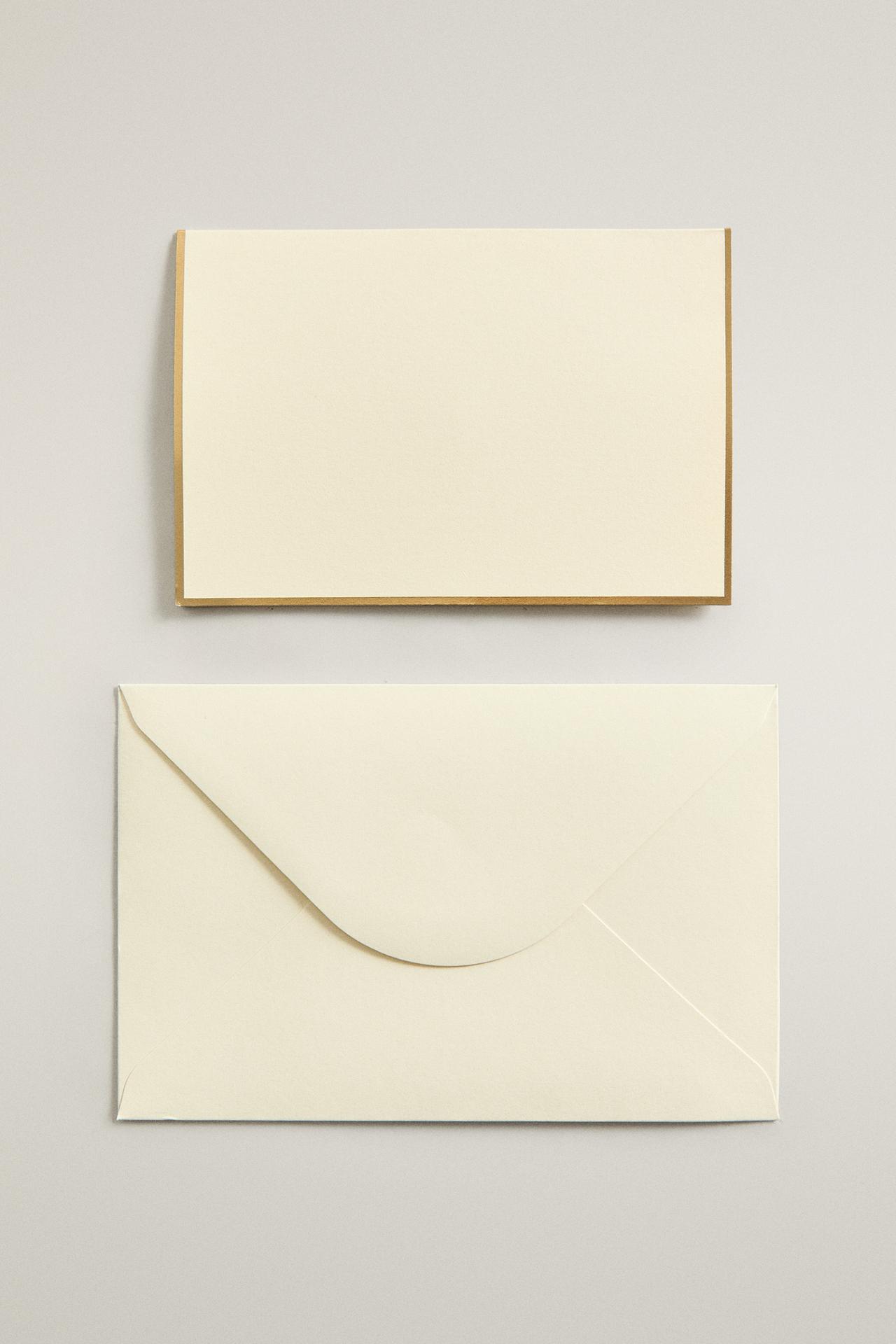 PACK OF CHRISTMAS CARDS AND ENVELOPES (PACK OF 8) — White