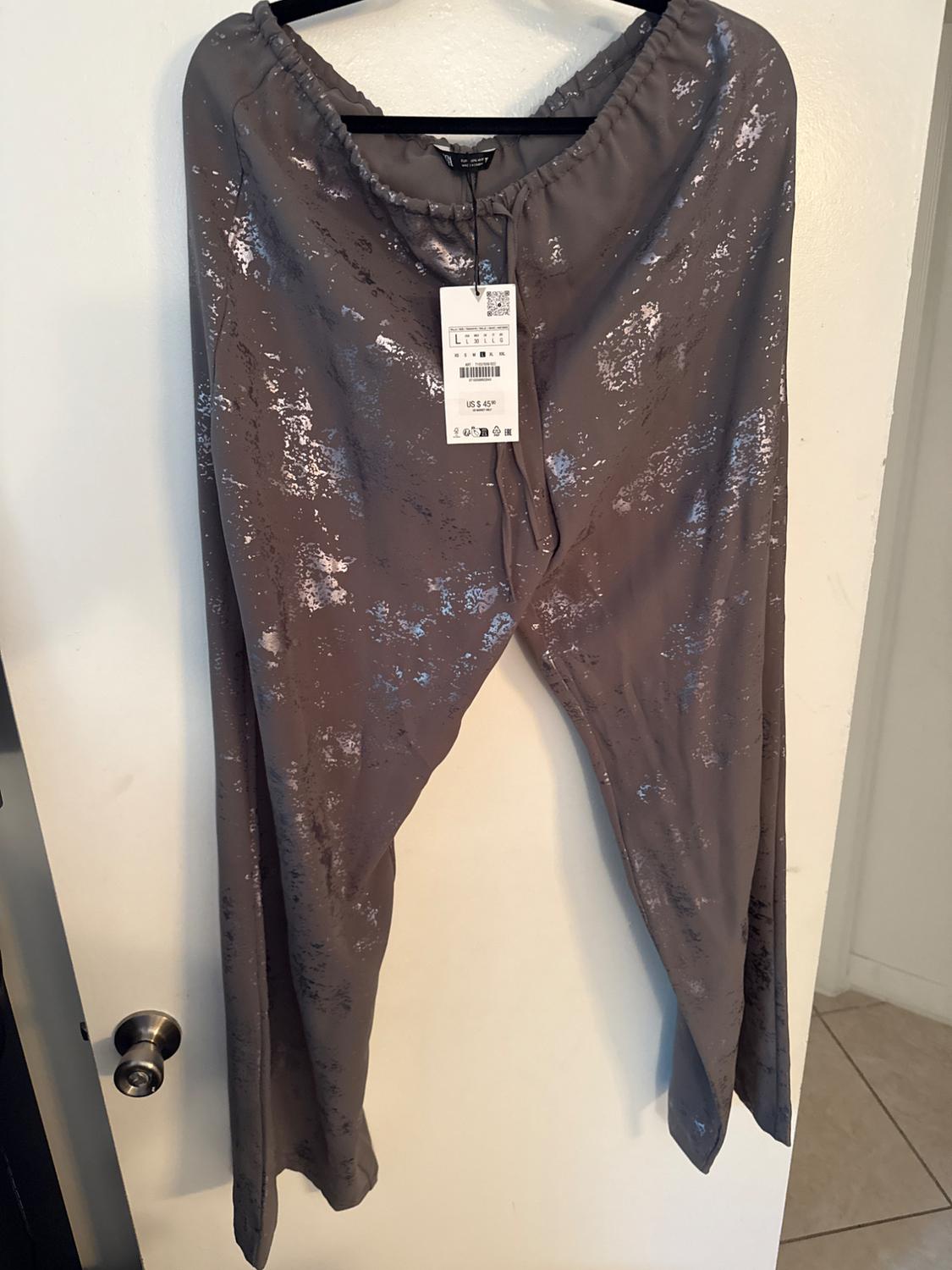 PANTALÓN FOIL ESTAMPADO
