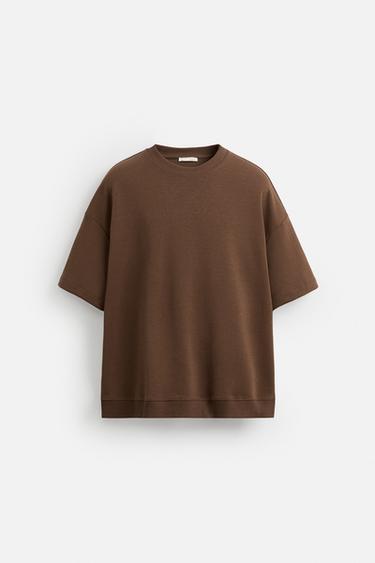 SUDADERA ESTRUCTURA TÉCNICA - Marrón de Zara