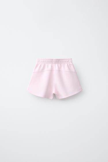 CONTRAST PIPING BERMUDA SHORTS WITH MODAL - Pastel pink by Zara - Image 1