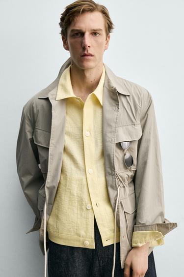 LIGHTWEIGHT TECHNICAL PARKA - Light beige by Zara - Image 4