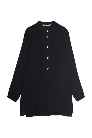 MANDARIN COLLAR BLOUSE
