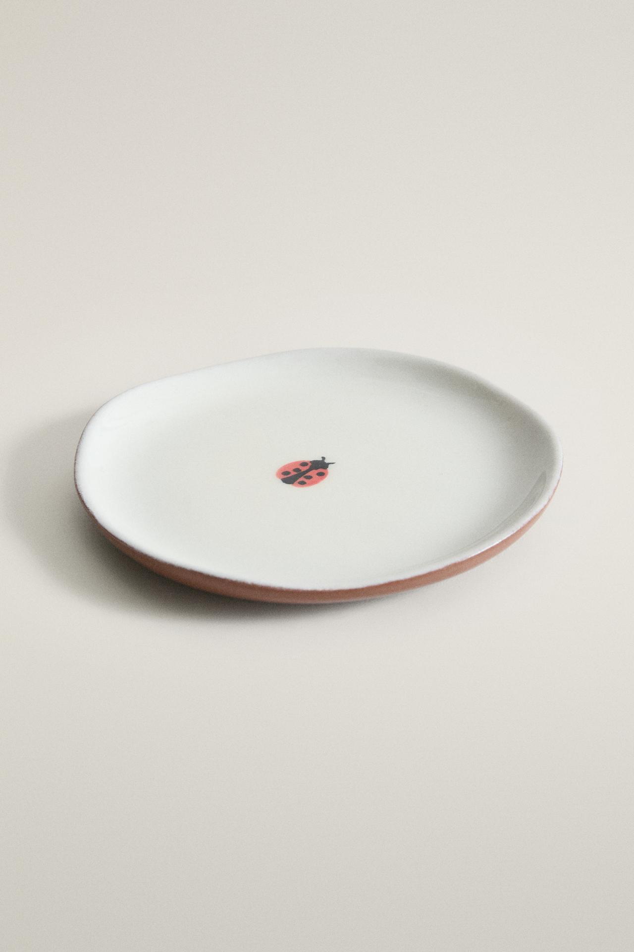 LADYBUG BATHROOM SOAP DISH — Beige