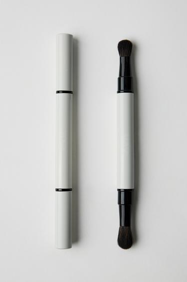 DUAL-ENDED EYE BRUSH #1 - tinted leather by Zara - Image 0