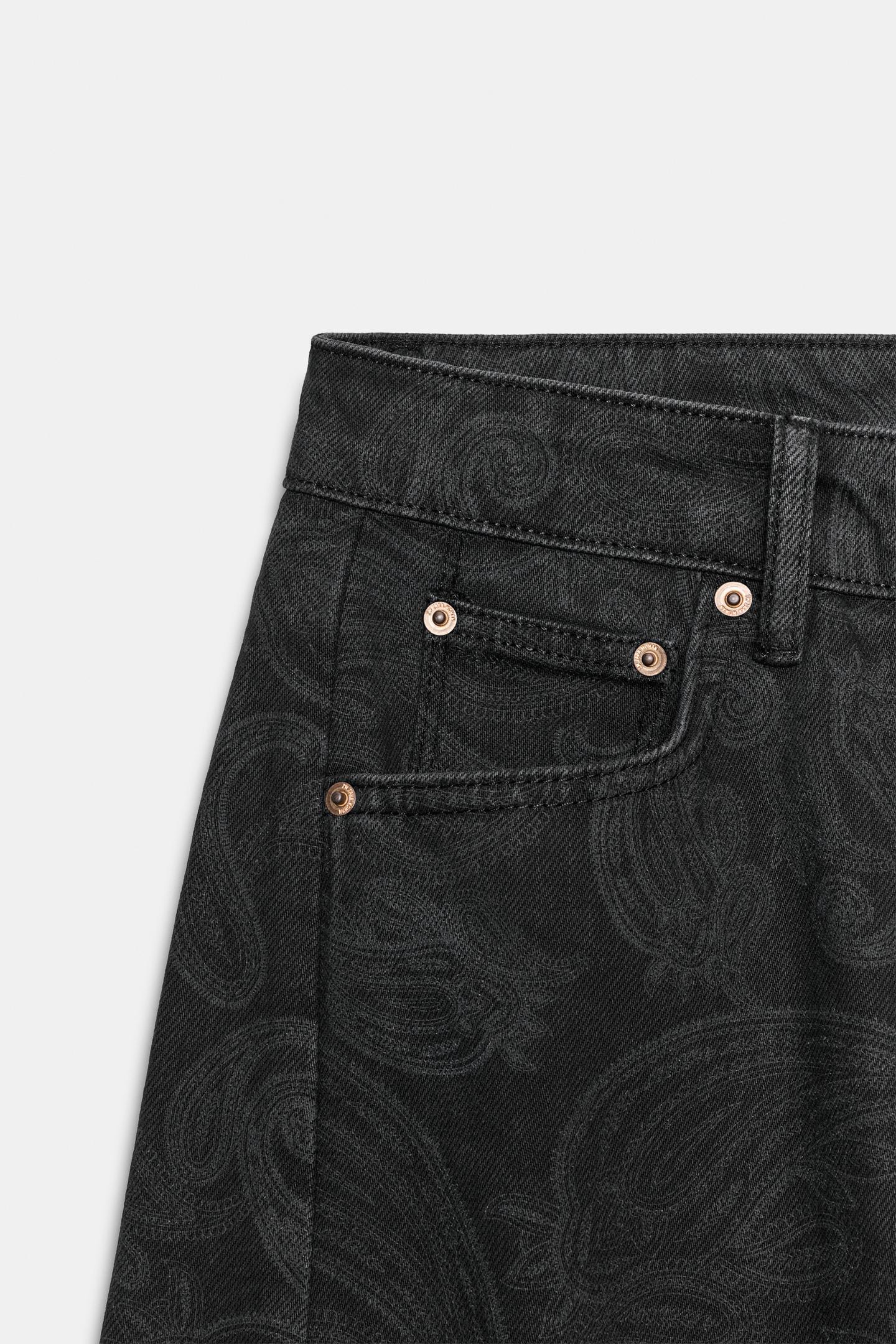 Женские джинсы Zara ZW Collection Mid-Rise Relaxed Ankle, цвет: Угольный серый — фото 8
