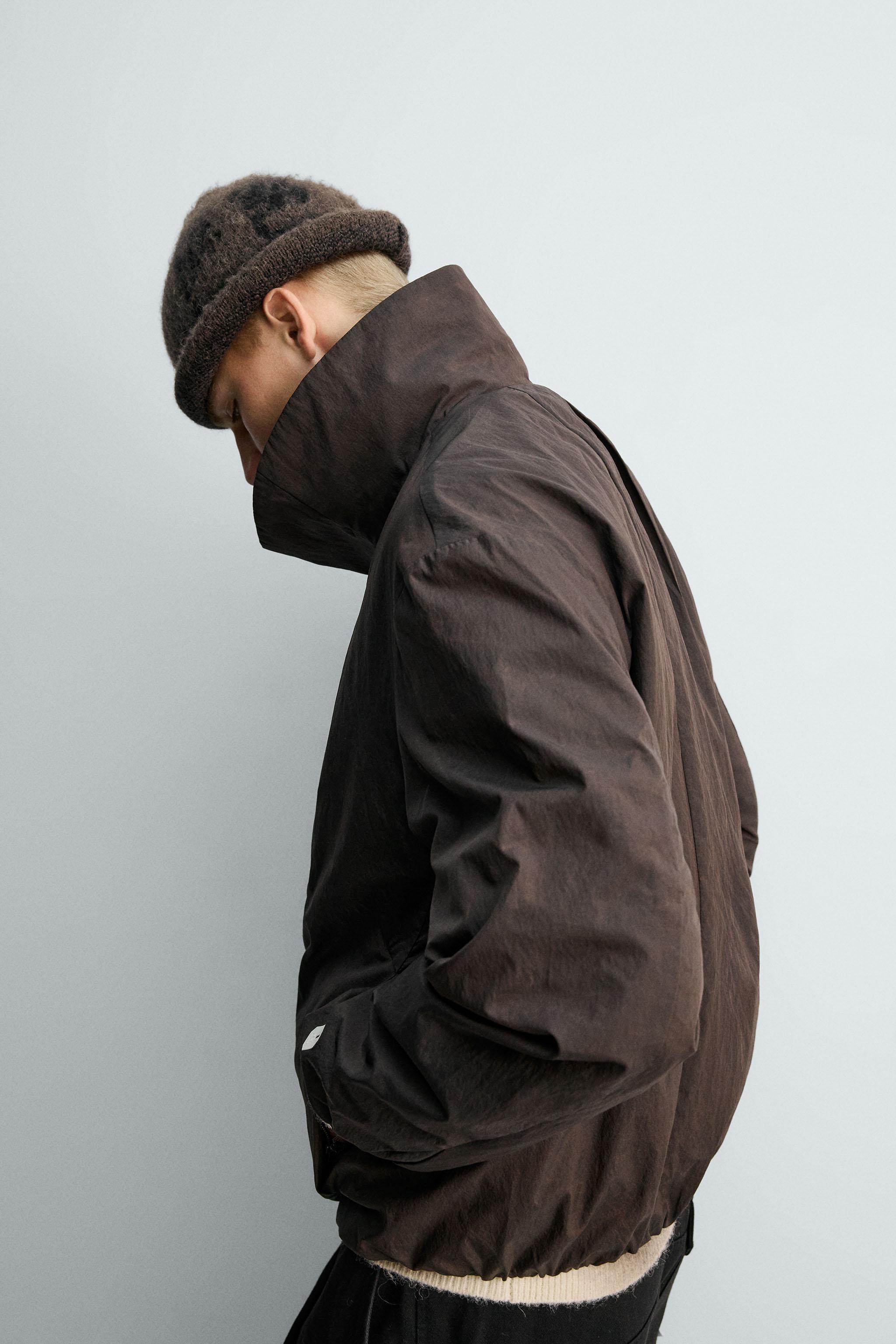 TECHNICAL POUCH POCKET JACKET X SR_A - Chocolate | ZARA United States