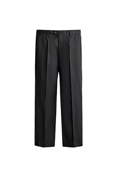 PANTALÓN TRAJE 100% LANA - Negro de Zara