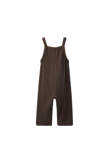 SOFT TOUCH LONG DUNGAREES - Brown by Zara