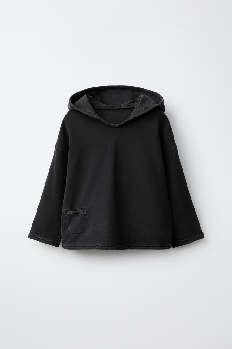 PLAIN HOODIE — Black