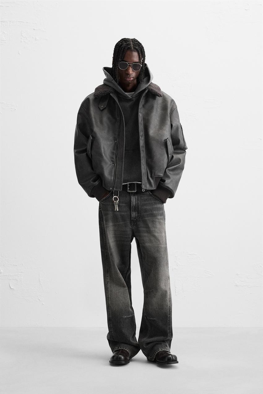ZARA フェイクレザージャケット