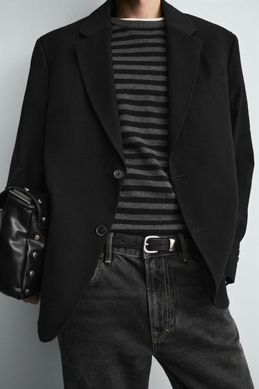FLUID RELAXED FIT BLAZER - Black by Zara - Image 6