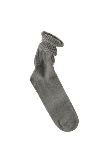 CALCETINES RIB - Gris vigoré de Zara