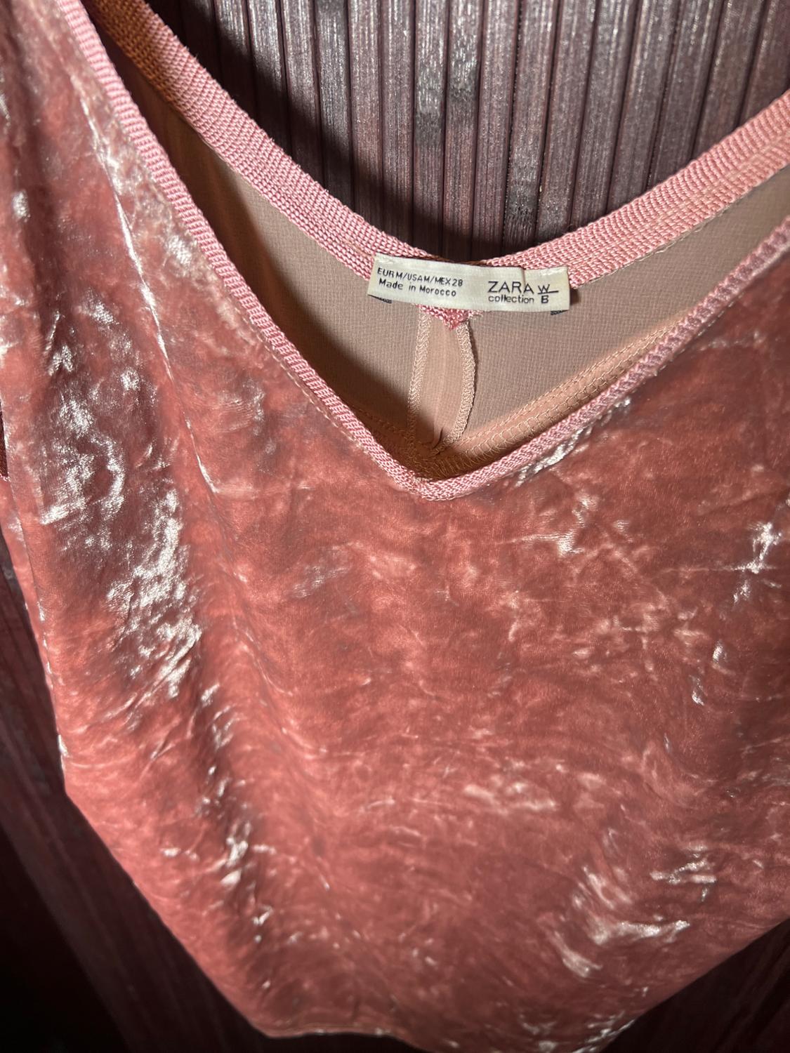 PEACH VELVET CAMISOLE - Image 3