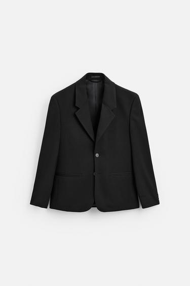TEXTURED SUIT BLAZER - Black by Zara