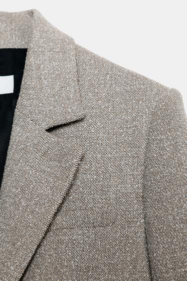 BLAZER STRUCTURE RUSTIQUE - Sable clair de Zara - Image 7