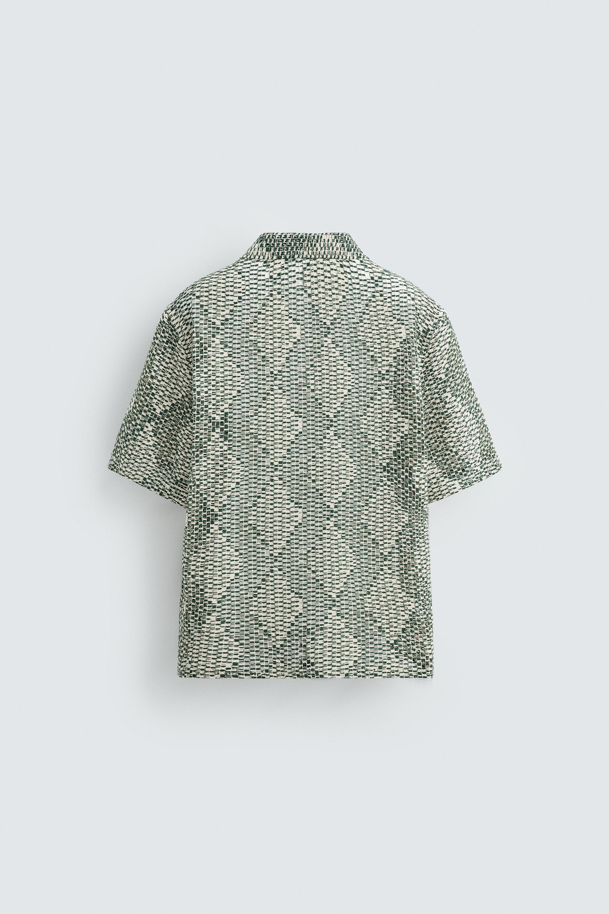 TEXTURED CROCHET SHIRT