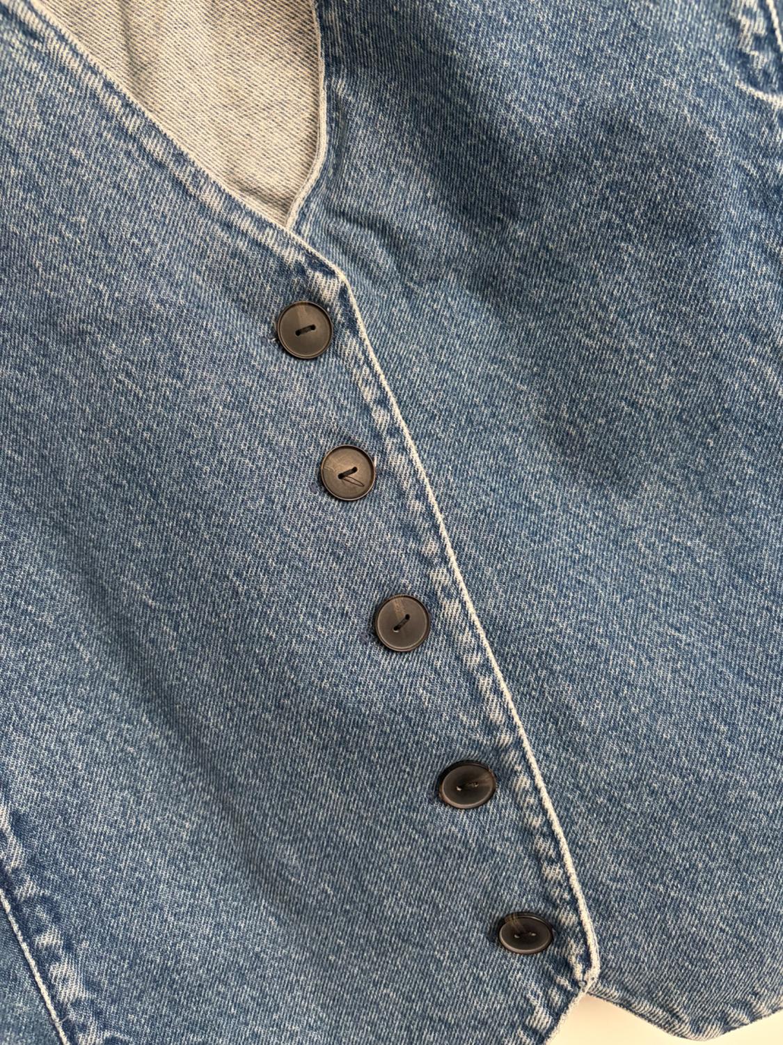 WOMEN DENIM BLAZER VEST - Image 3
