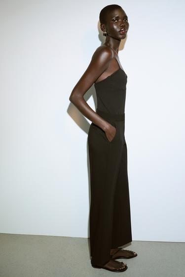 PANTALON DROIT TAILLE HAUTE - Noir de Zara - Image 3