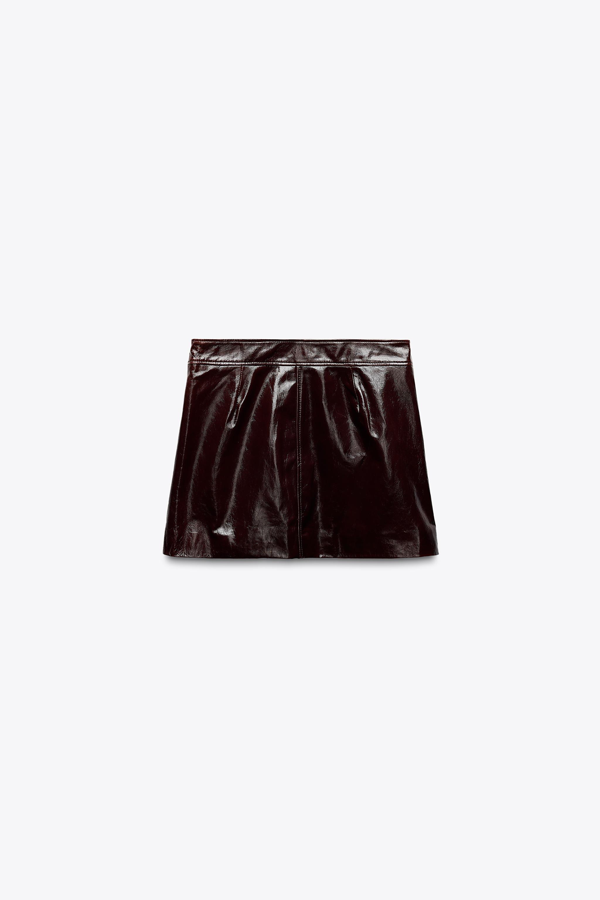 mini jupe cuir zara