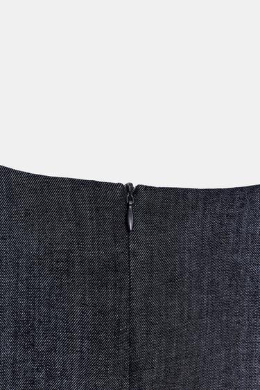 Z1975 MINI DENIM PUFF SLEEVE DRESS - Blue by Zara