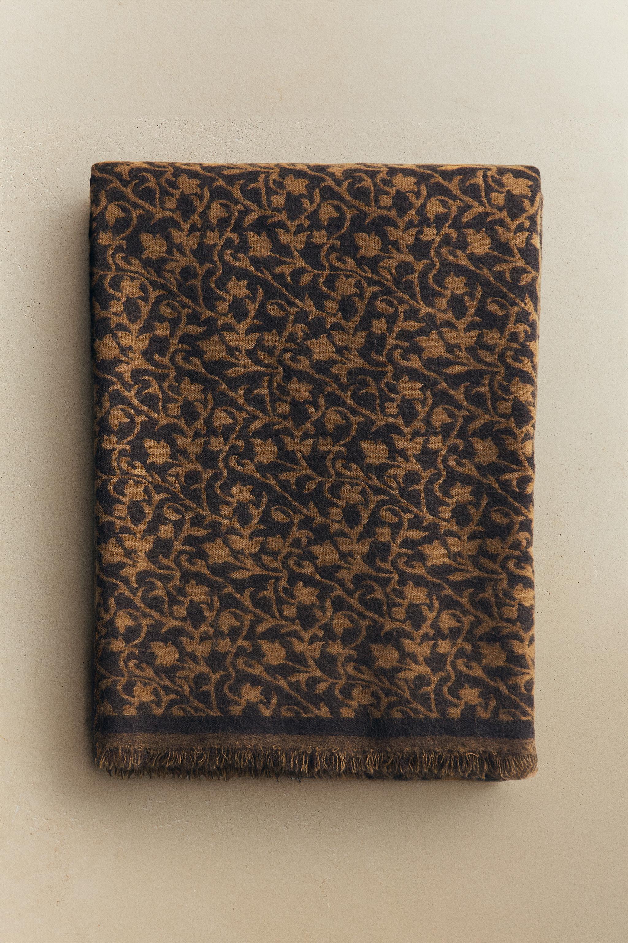 PLAID LAINE FLEURS