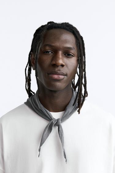 BANDANA DÉLAVÉE - Gris anthracite de Zara - Image 0