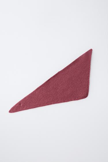 BANDANA EN MAILLE TRIANGULAIRE - Rose de Zara - Image 2