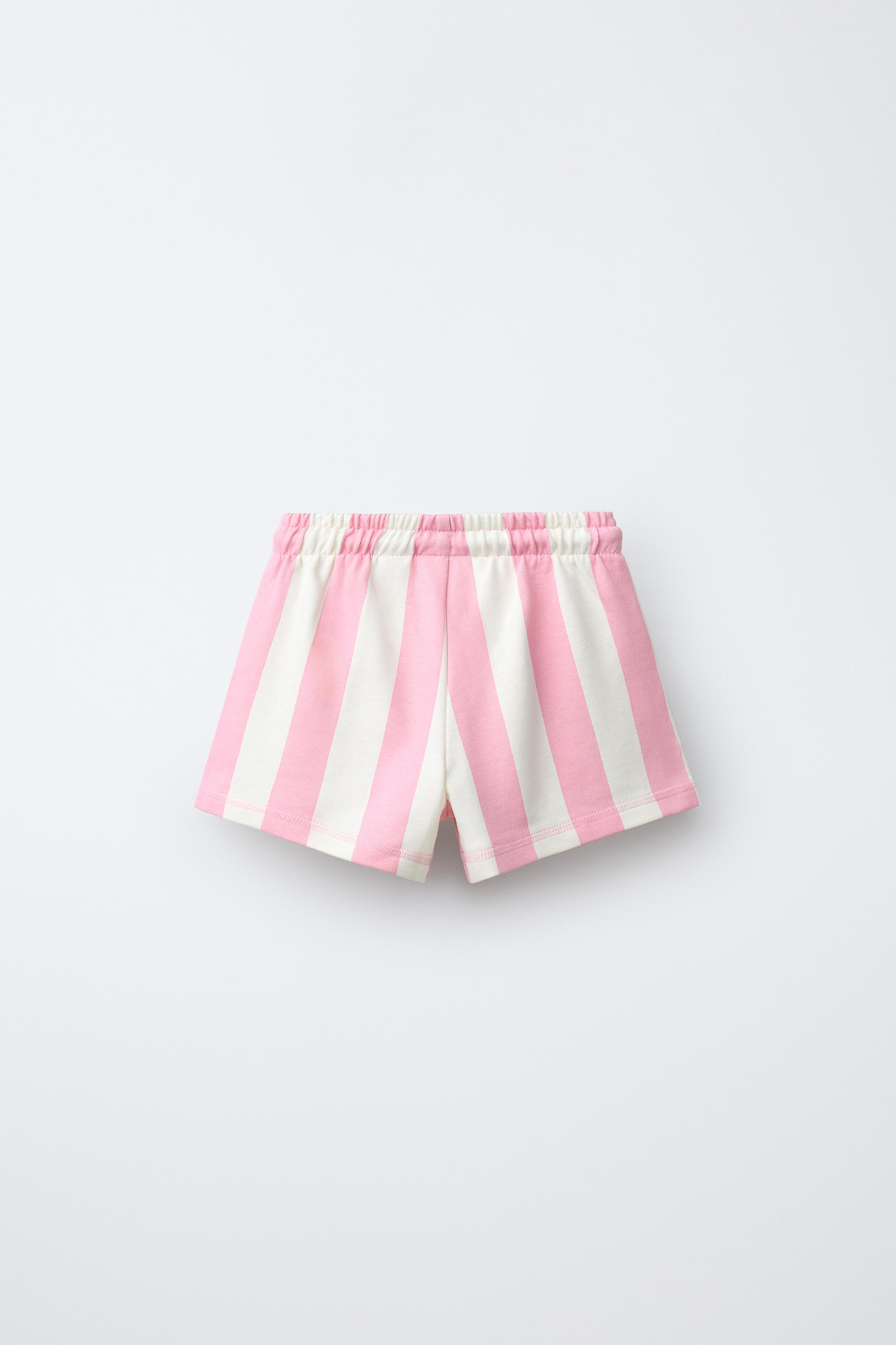 STRIPED PLUSH SHORTS