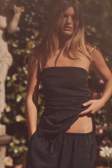 FLOWING TROUSERS - Black by Zara