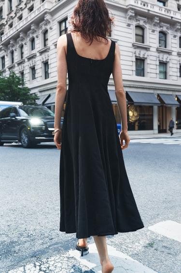 ROBE MIDI ZW COLLECTION - Noir de Zara - Image 3