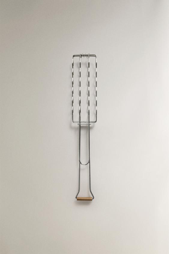 GRELHA PARA SALSICHAS DE AÇO PARA CHURRASCO - Aço da Zara - Imagem 0