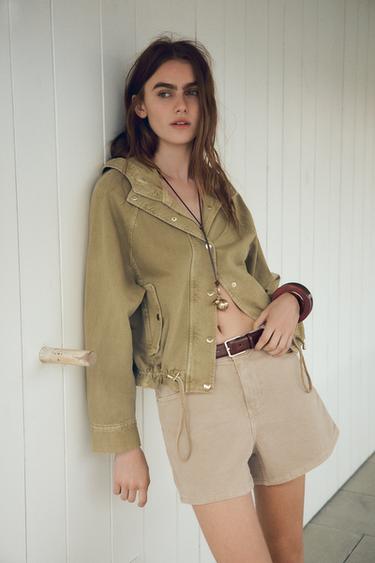 Z1975 MOM FIT SHORTS - camel by Zara - Image 0