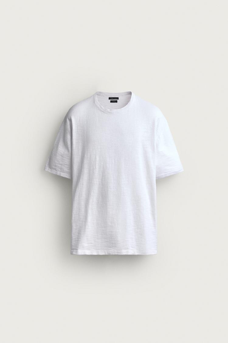 TEXTURED KNIT T-SHIRT