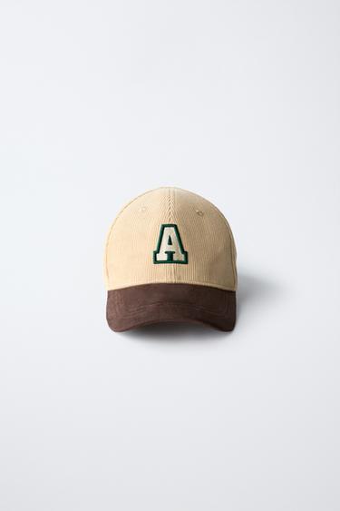 CORDUROY CAP WITH PATCH - Sand by Zara - Image 0
