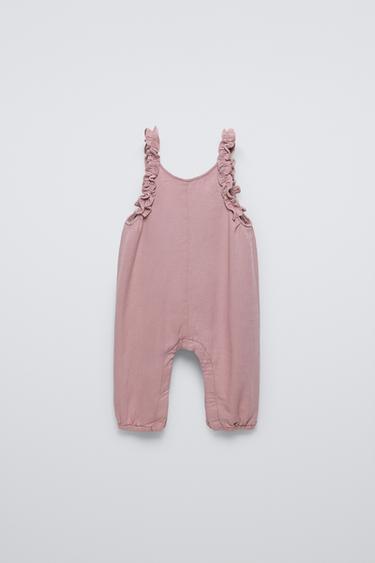 PETO SARGA VOLANTES - Rosado de Zara - Imagen 0