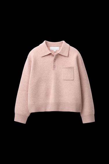 POLO-STRICKPULLOVER - Altrosa von Zara - Bild 0