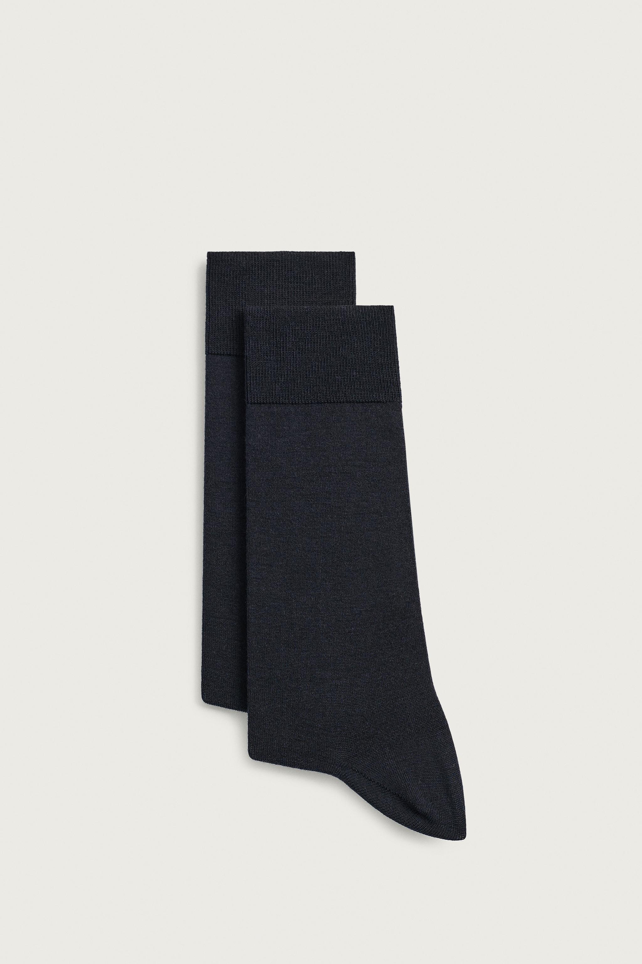 LOT DE 2 CHAUSSETTES LÉGÈRES MÉLANGE LAINE