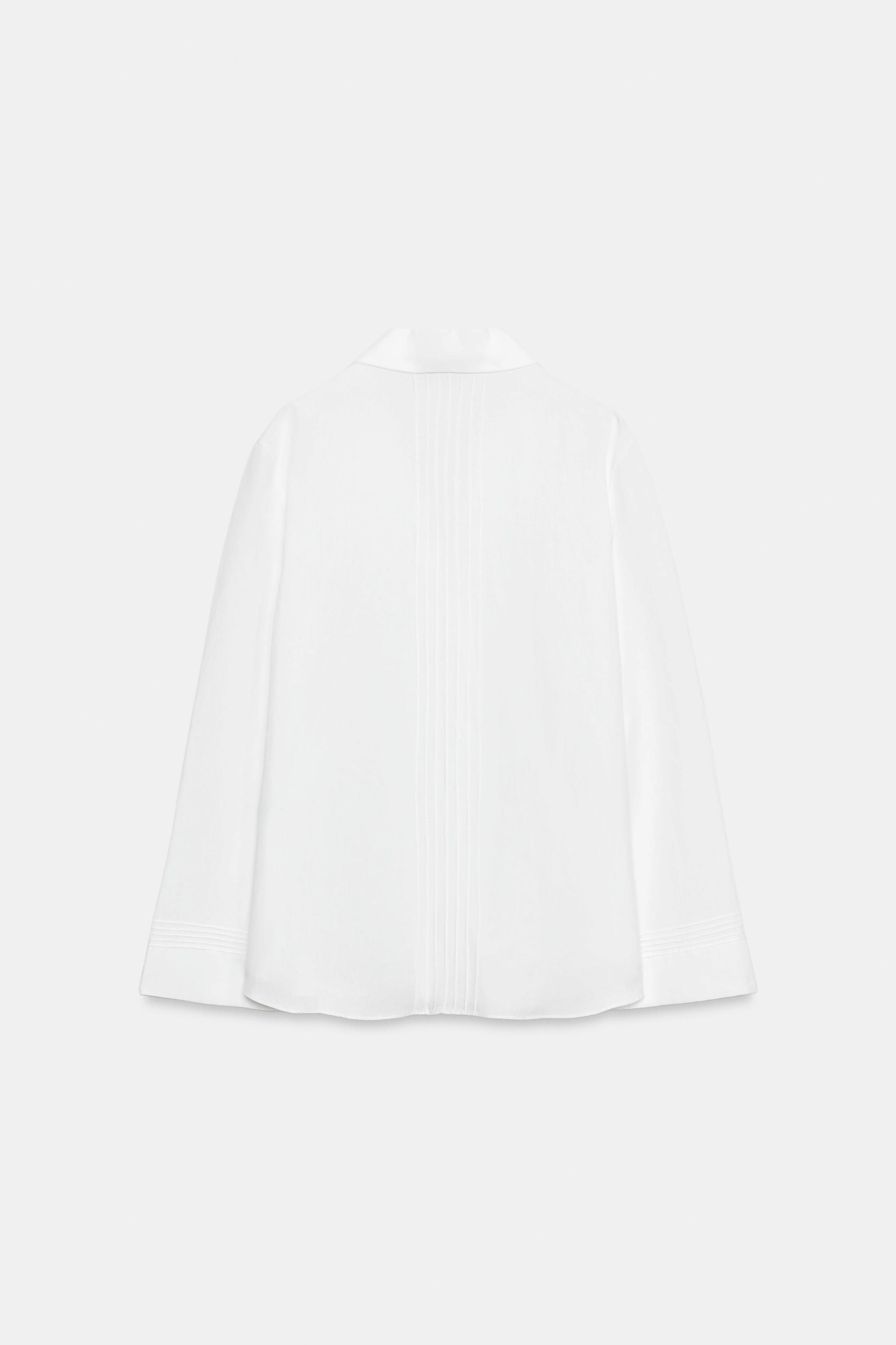 Женские рубашки Zara ZW COLLECTION BUTTON-UP SHIRT — фото 6