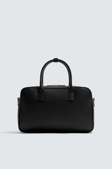 BOLSO DE MANO LISO - Negro de Zara