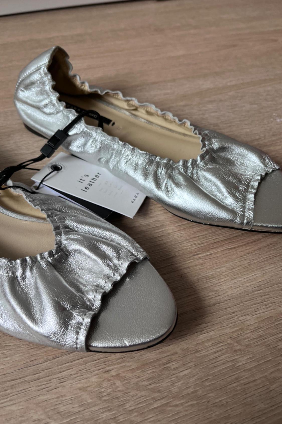 ELASTIC LEATHER BALLERINAS - Image 2