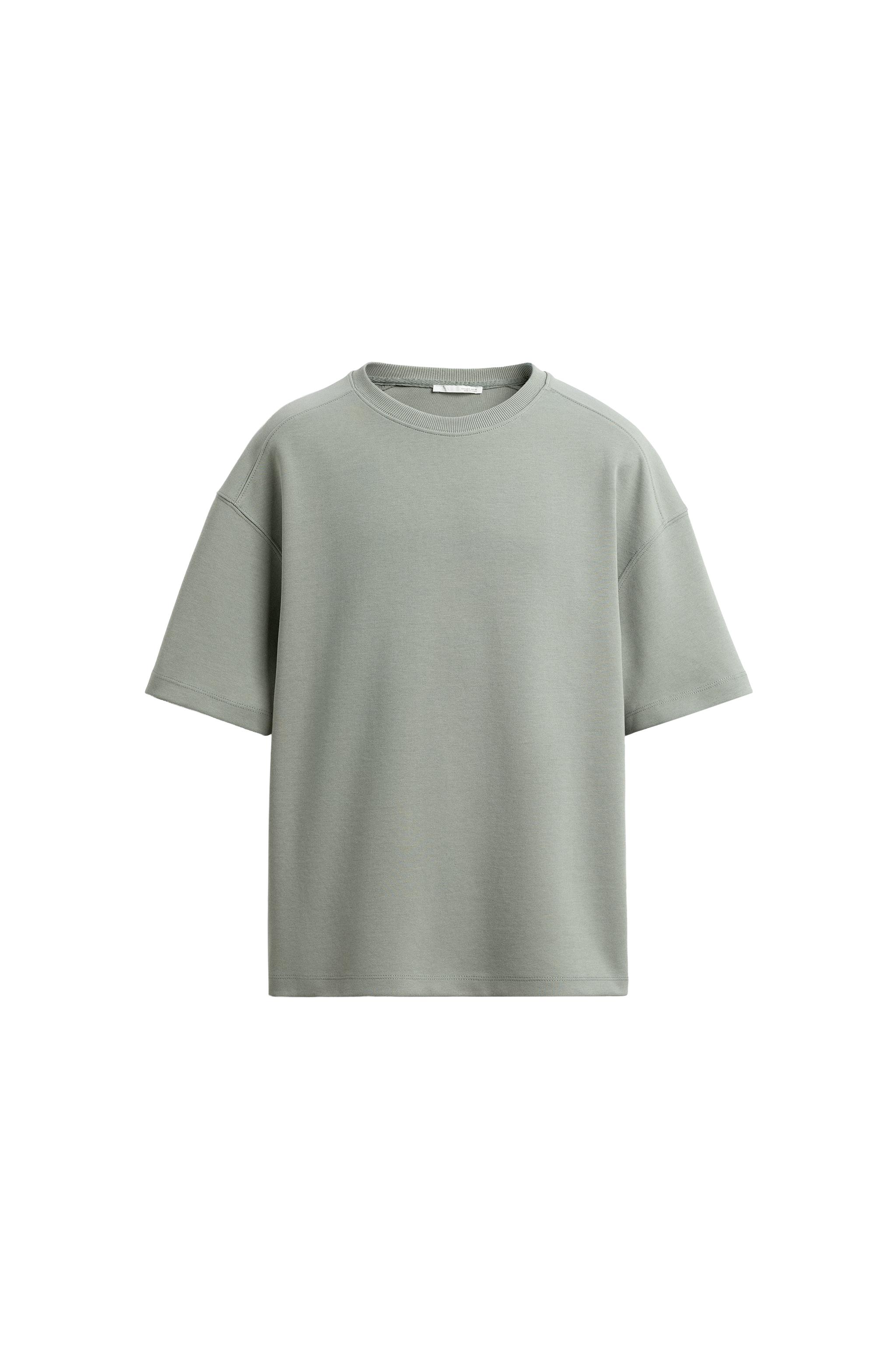 RELAXED FIT INTERLOK SWEATSHIRT - yıkanmış yeşil | ZARA Türkiye