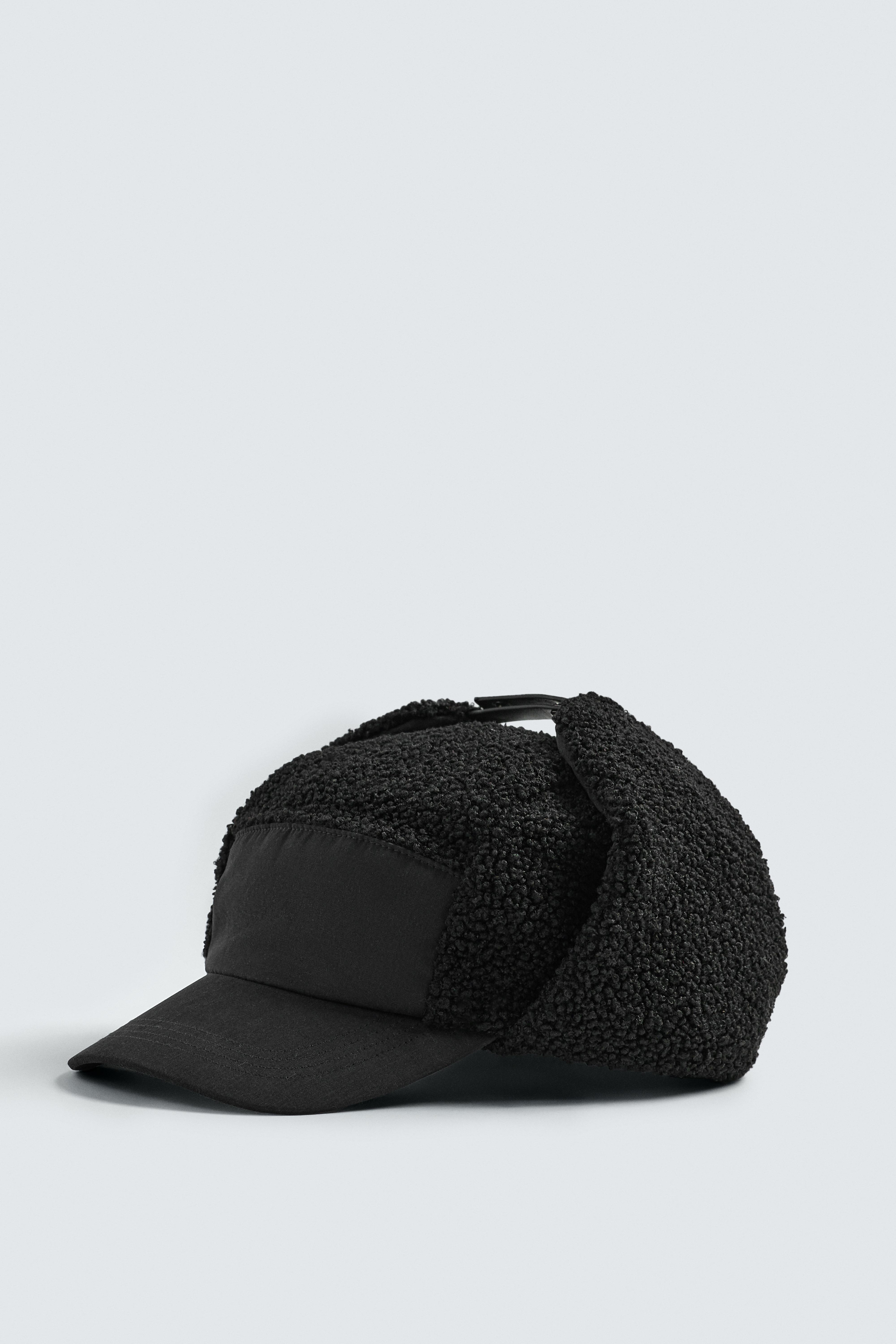 TECHNICAL CAP WITH COMBINED EARFLAPS - Black | ZARA United States