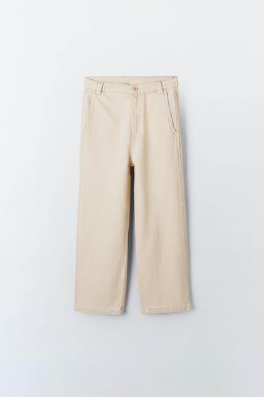 TWILL TROUSERS - LIMITED EDITION - Beige by Zara - Image 0