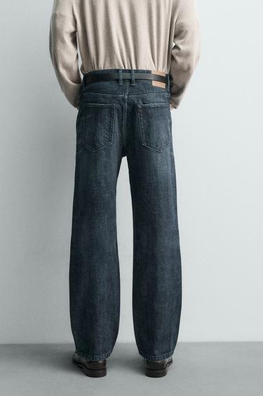 JEAN SELVEDGE COUPE DÉCONTRACTÉE CHEVILLE - Bleu marine de Zara - Image 2