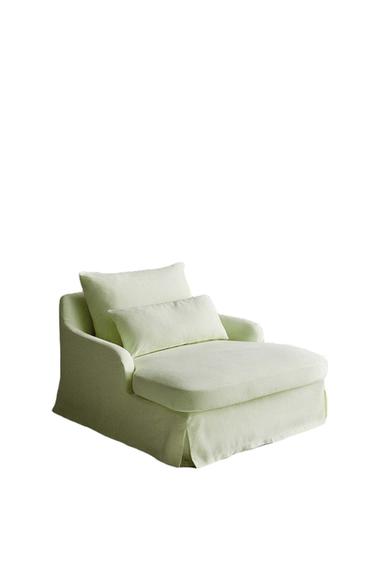 LOVESEAT 01 LINEN COVER - Light green by Zara