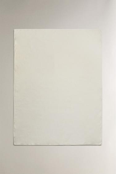 Zara FLEECE BLANKET - Oyster-white