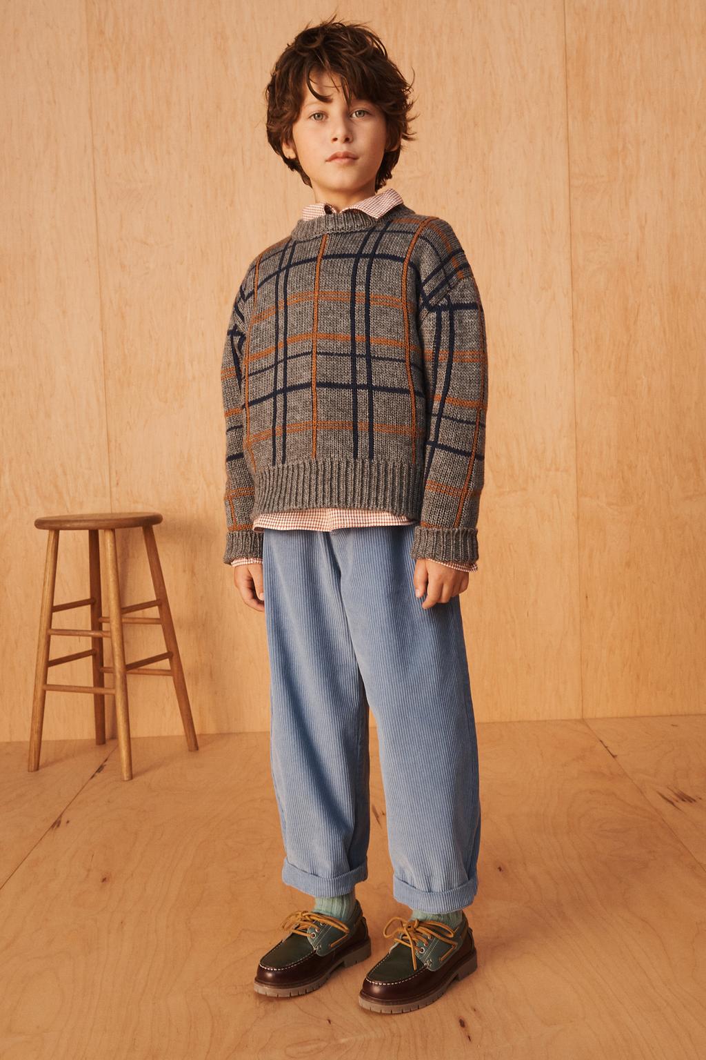 LIMITED EDITION CHECK WOOL BLEND JUMPER