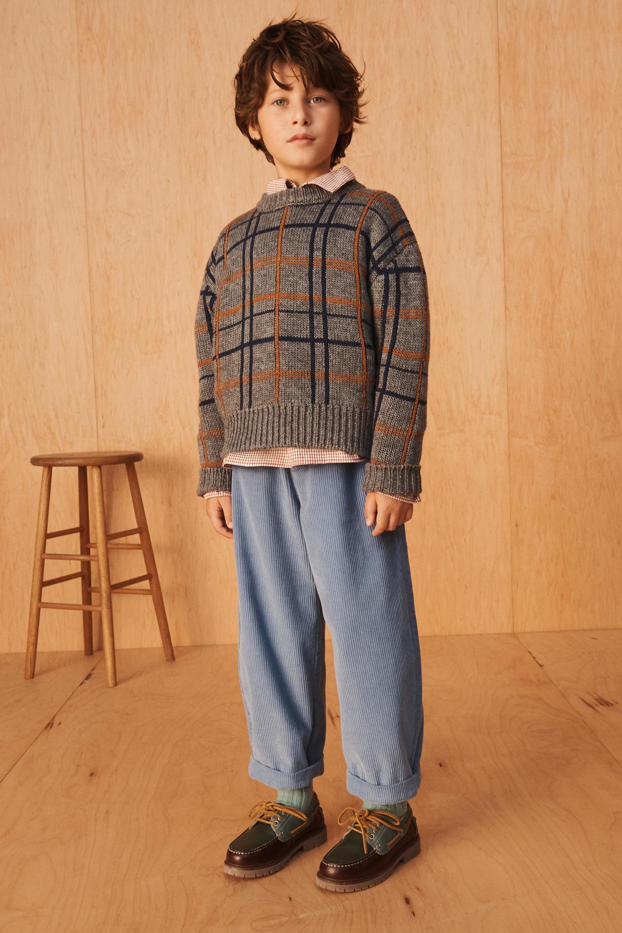 LIMITED EDITION CHECK WOOL BLEND JUMPER